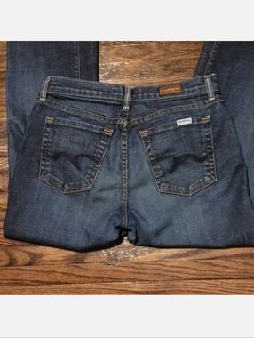 David Kahn Classic Ladies Women's Designer Denim Blue Jeans Size 6 EUC